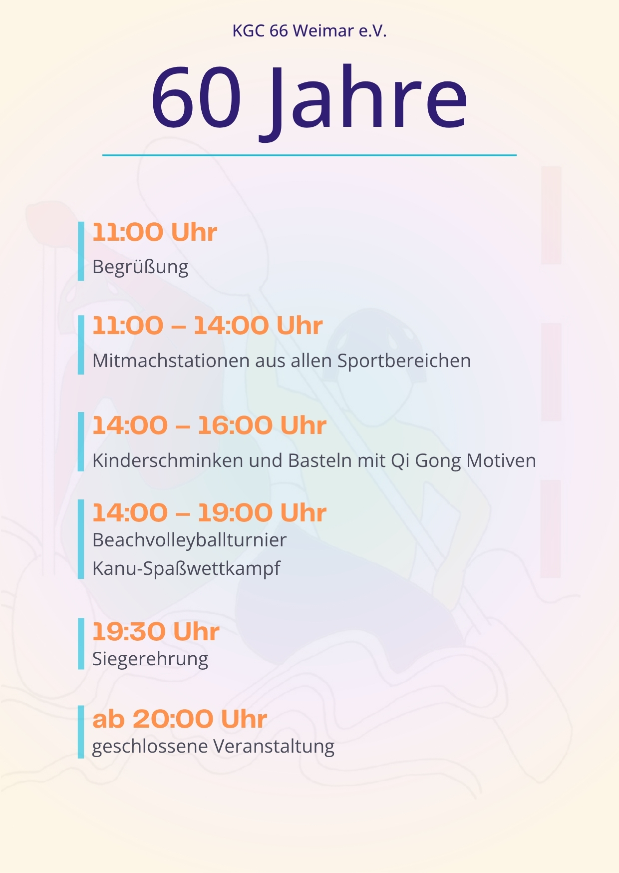 Jubiläumsfest - 60 Jahre KGC66 Weimar