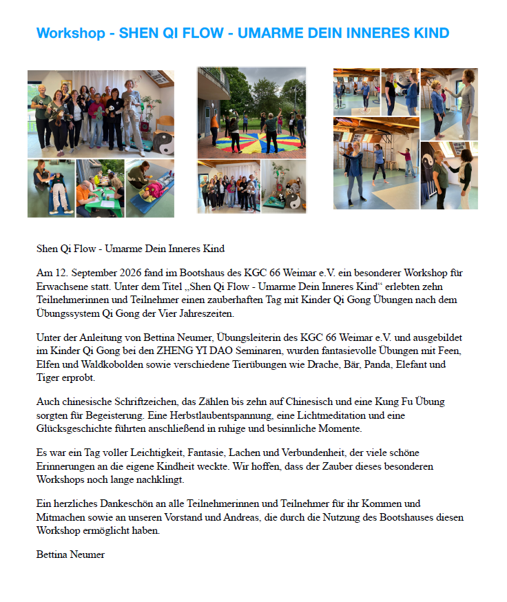 Workshop 12.09.26 Shen Qi Flow-Umarme Dein Inneres...